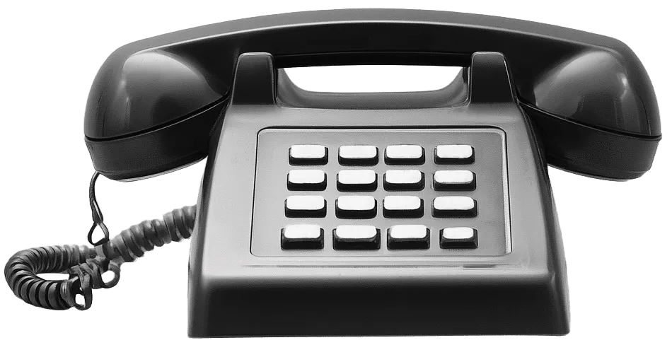 Téléphone fixe représentant une source de bruit au bureau